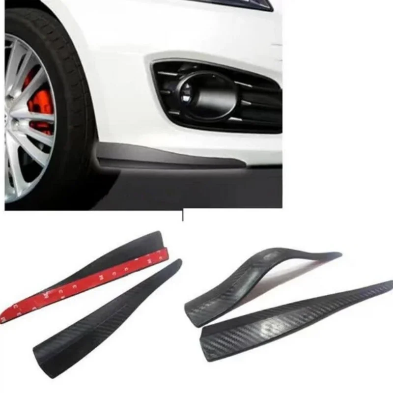 GM Front & Rear Bumper Strip Lip Scratch Protector Carbon Fibre Bumper Strip Car Side Skirt Spoiler Diffuser Body Protection