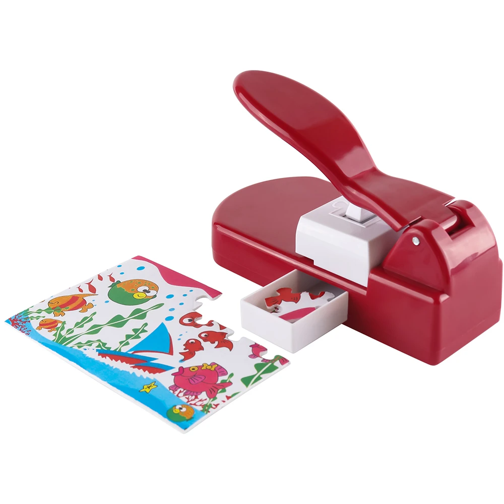 New Creative Jigsaw Puzzle Maker Machine Embossing Flower Punch Children\'s Educational Toys DIY Handmade Materials 1PC