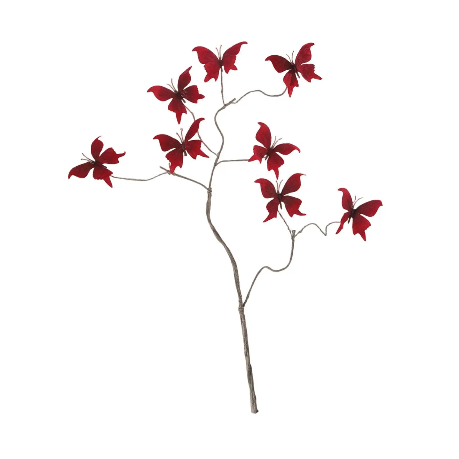 Artificial Butterfly Branches Display Wedding Home Office Plant Pots Simulation