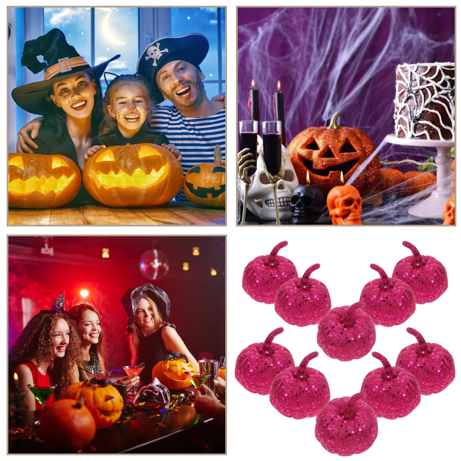 

12 Pcs Halloween Liquidation Pumpkin Decorations Autumn Decorative Pumpkins Foam Fall Ornaments Mini for Table Vegetable
