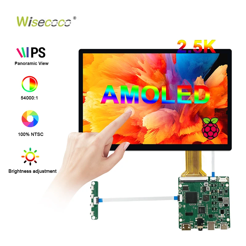 Wisecoco NEW Arrival 10.5 Inch 2.5K Multi-Touch 60HZ 2560*1600 Resolution Mipi Interface Lcd Oled Screen Module for Tablets