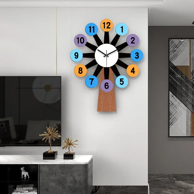 

Настенные часы для гостиной, креативные, простые, современные, бесшумные, декоративные часы для дома.
