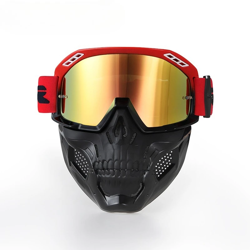 

Motorcycle Goggles 3 4 Helmet Visor Removable Dust Windproof Off Road Riding Protective Gear for Motorcycle Scooter ATV Bike