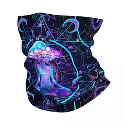 Illusory India Mandala Bandana Neck Gaiter Printed Psychedelic Buddha Mushroom Zen Balaclavas Magic Scarf Warm Cycling Running