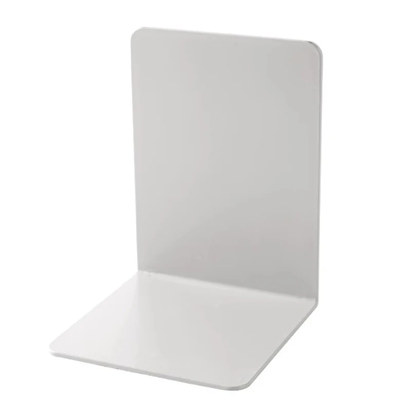 Organizador de escritorio sujetalibros de escritorio en forma de L soporte de libros de exhibición duradero estante de soporte de libros INS Simple minimalismo