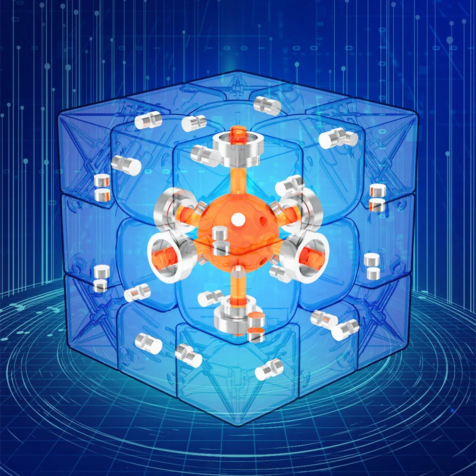 Dayan-子供のためのマジックキューブおもちゃ、プロのパズルおもちゃ、maglev 3x3、磁気春、guhongpro m