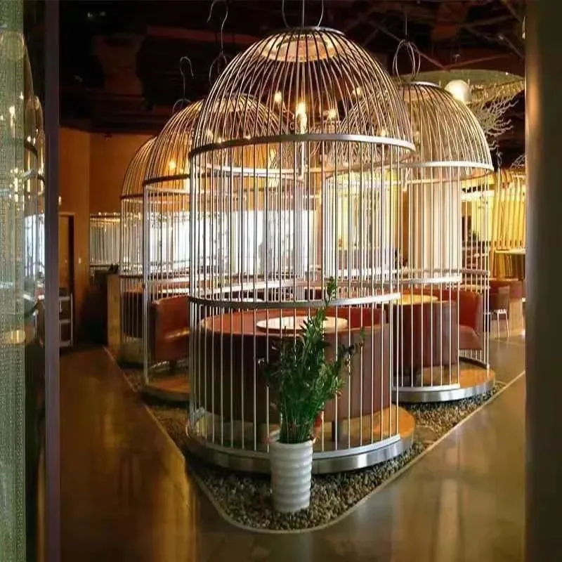 Large Wrought Iron Pavilion for Hotel and Restaurant Decoration