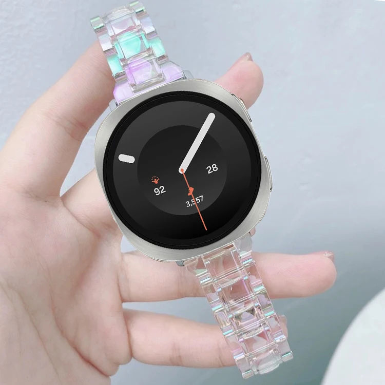 Klares Harzarmband für Samsung Galaxy Watch 9 8 40mm 44mm 8 Classic 46mm Sportarmband für Galaxy Watch Ultra2 2026 Ultra 47mm