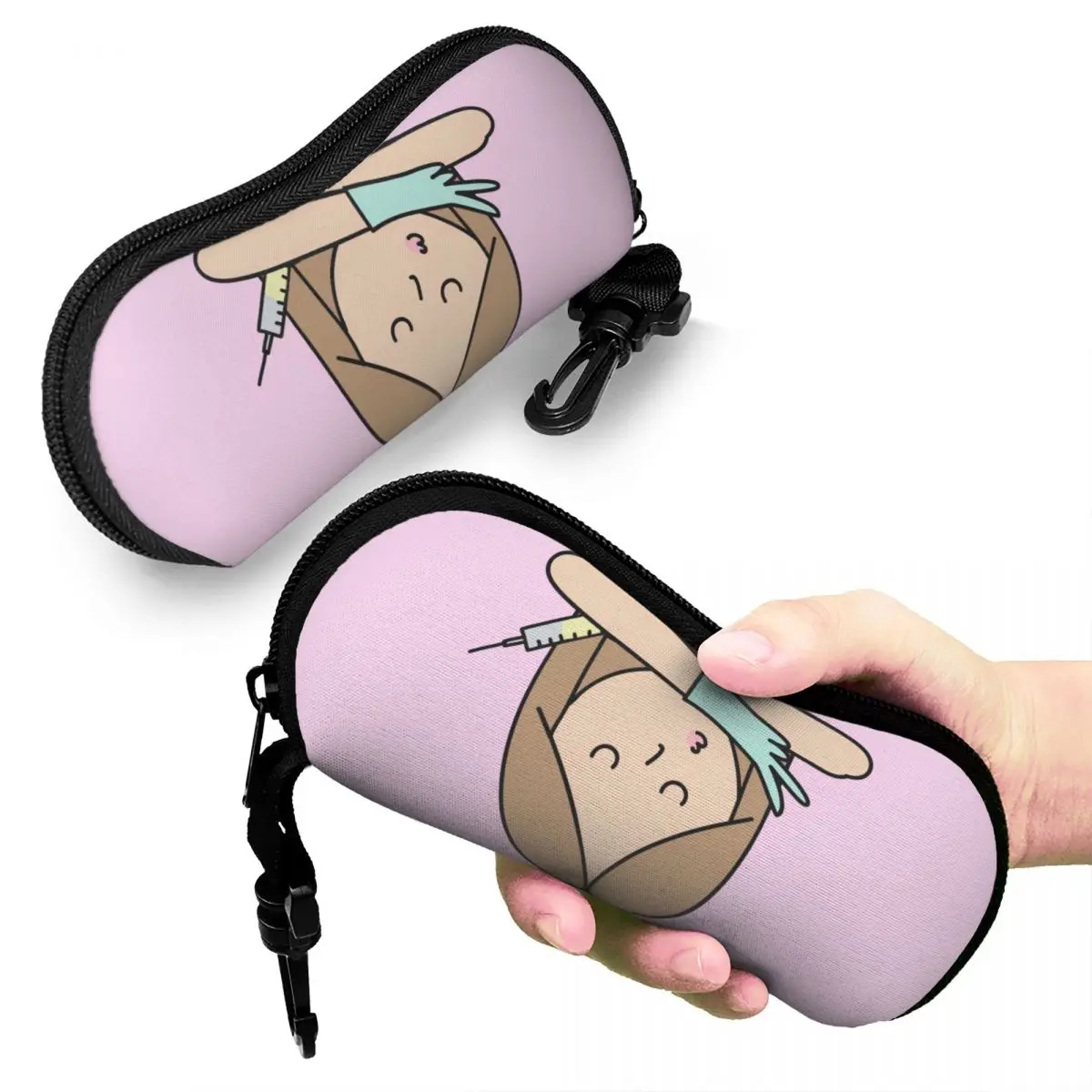 Cute Enfermera En Apuros Nurse Glasses Case New Sunglasses Storage Box Ultra Glasses Box