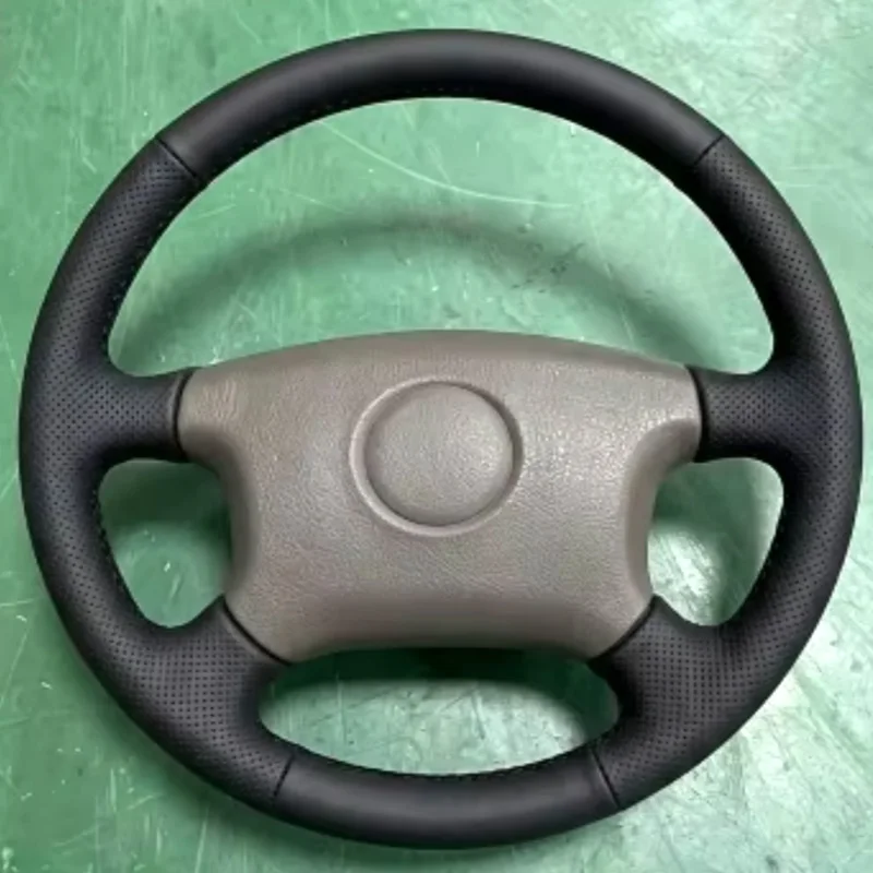 For Suzuki Vitara 1994-2004 Hand-stitched Fully Covered black napa Leather Car Steering Wheel Cover Car Interior