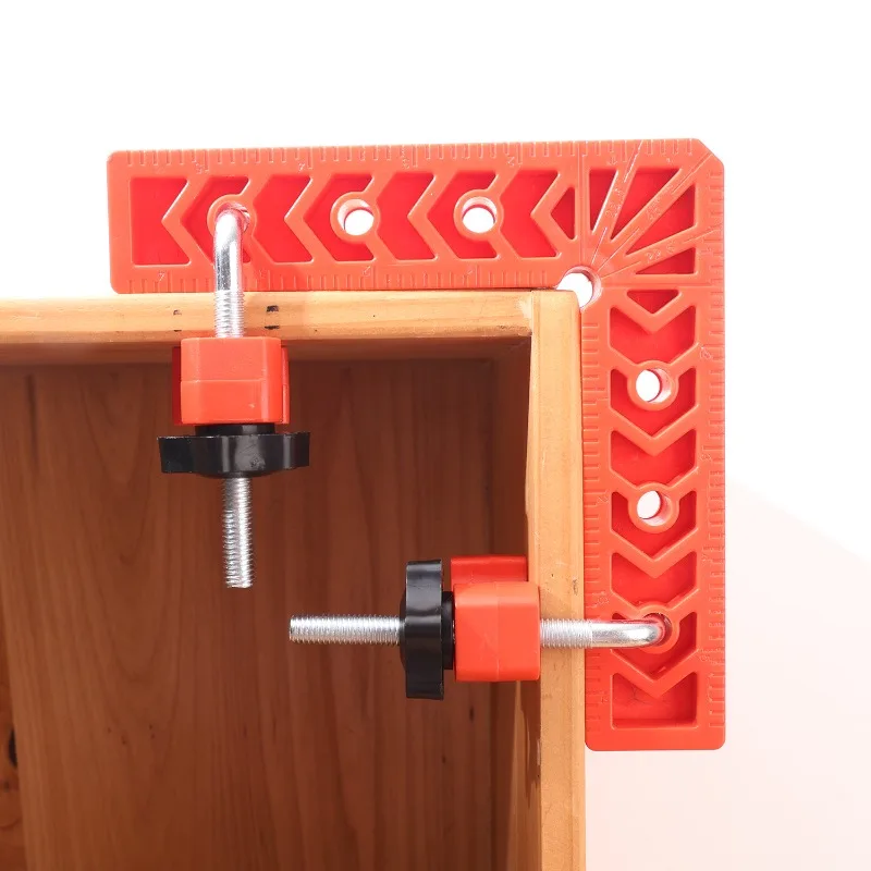 L شكل زاوية حاكم مكتشف دقيق متعدد الأغراض أداة قياس قوي البلاستيك مشبك معدني النجارة الجمعية قياس الزاوية اليمنى #2