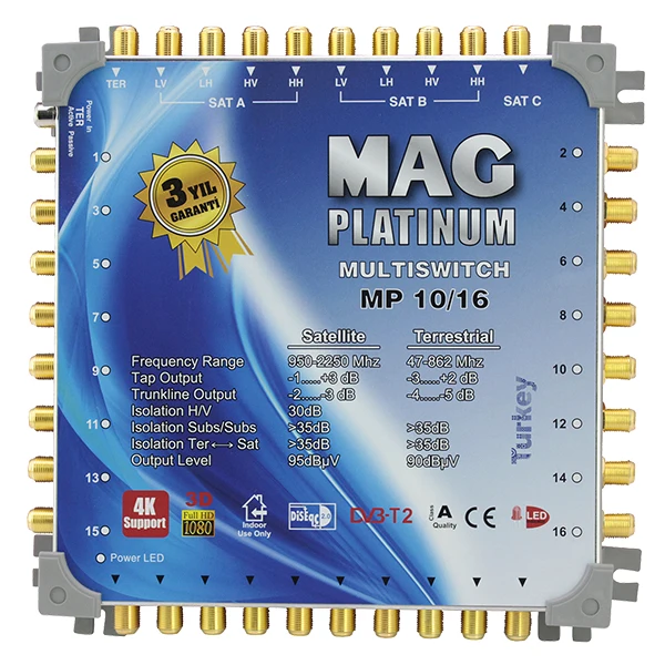 10*16 satellite switchgear MAG PLATINUM