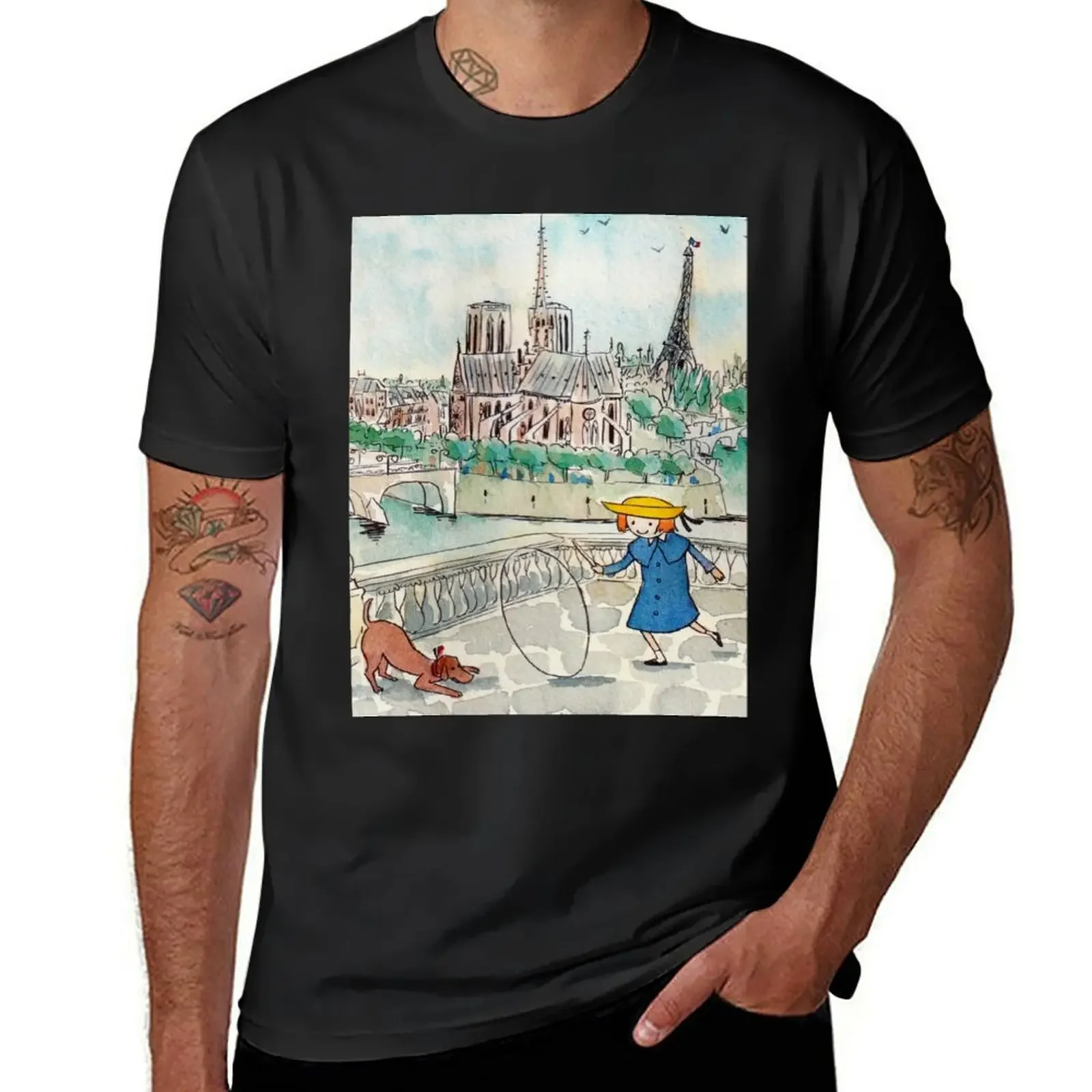 Madeline Paris Watercolor T-Shirt cotton graphic tees anime clothes mens tall t shirts