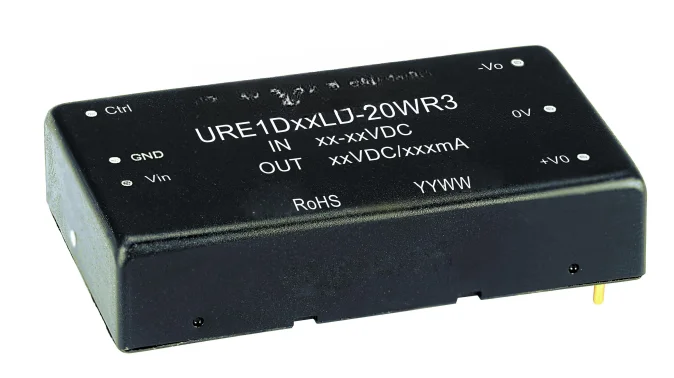 Dc-Dc Power Module 40-160V Positive and Negative Conversion 24V 417mA 20W URE1D24LD-20WR3