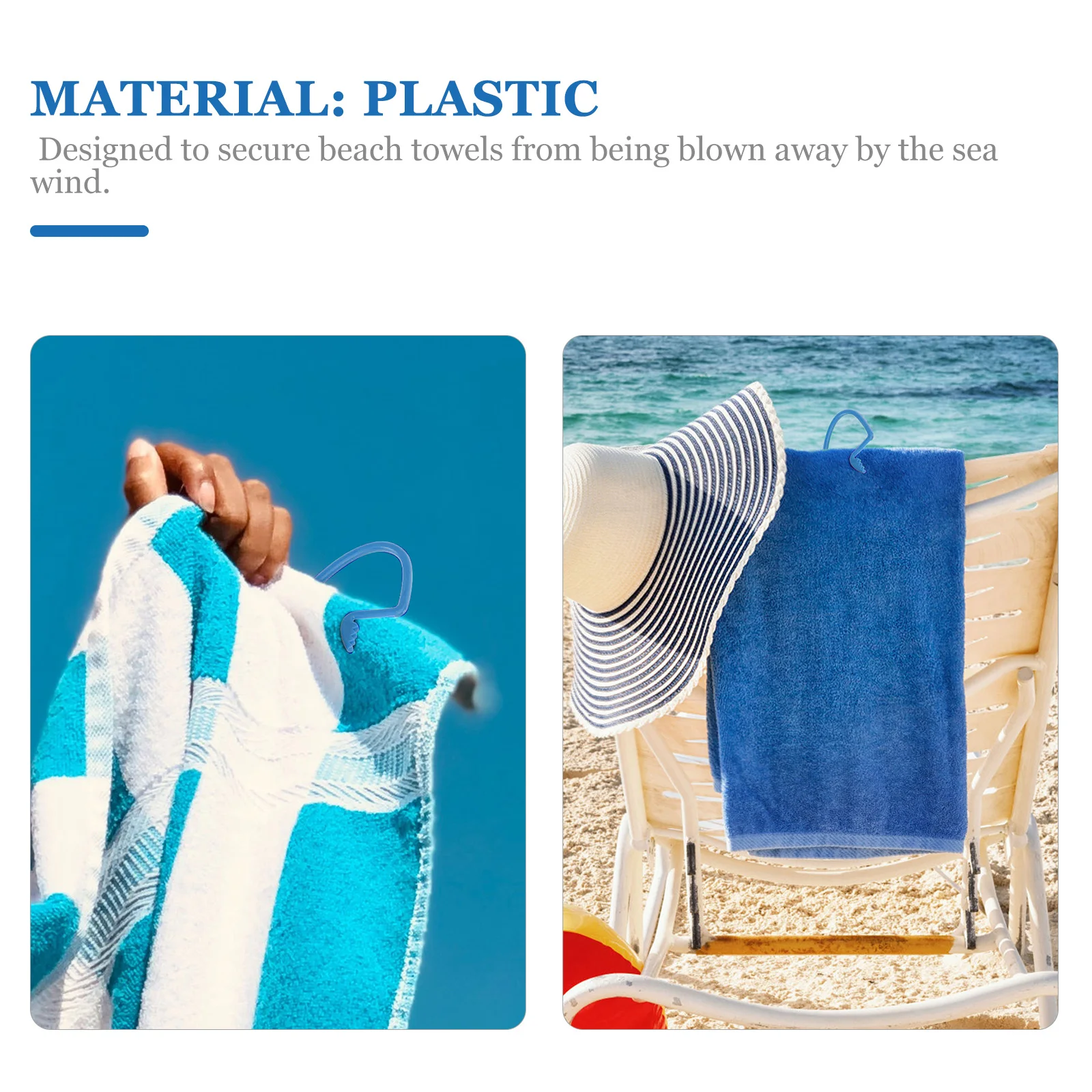 

20 Pcs Plastic Clips Creative Secure Beach Towels Clothespins Bathroom Hooks Easy Open Tight Clamps Snack Bags Pet Use