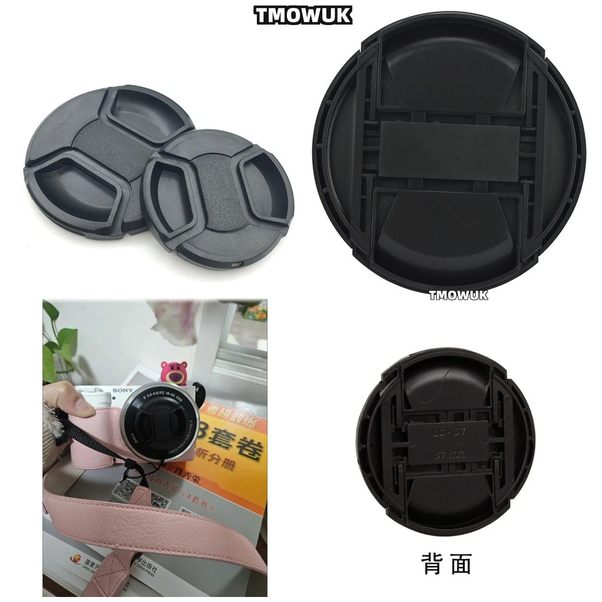 

For FUJIFILM X-T30 Mark II X-T20 X-H1 X-A10 X-M5 X-Pro3 X-T1 X-T50 X-T70 X-E4 Camera Lens Cap Protective Cover Center Pinch Snap