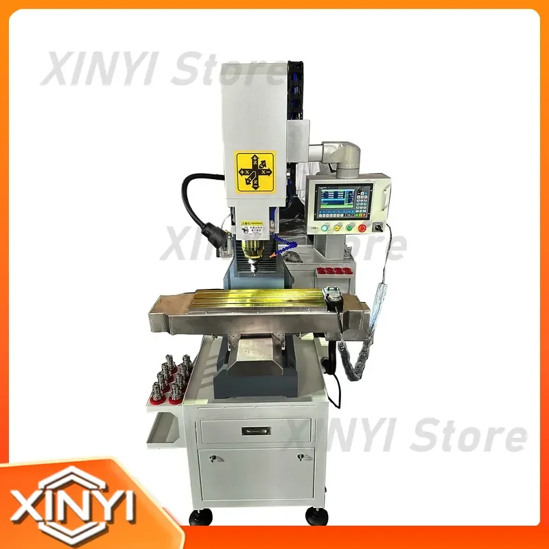 VMC 420 Cnc Milling Machine Aluminum Steel Bt30 Spindle Mini Mill DDCS Factory Manufacture price wood router 3 4 Axis RU