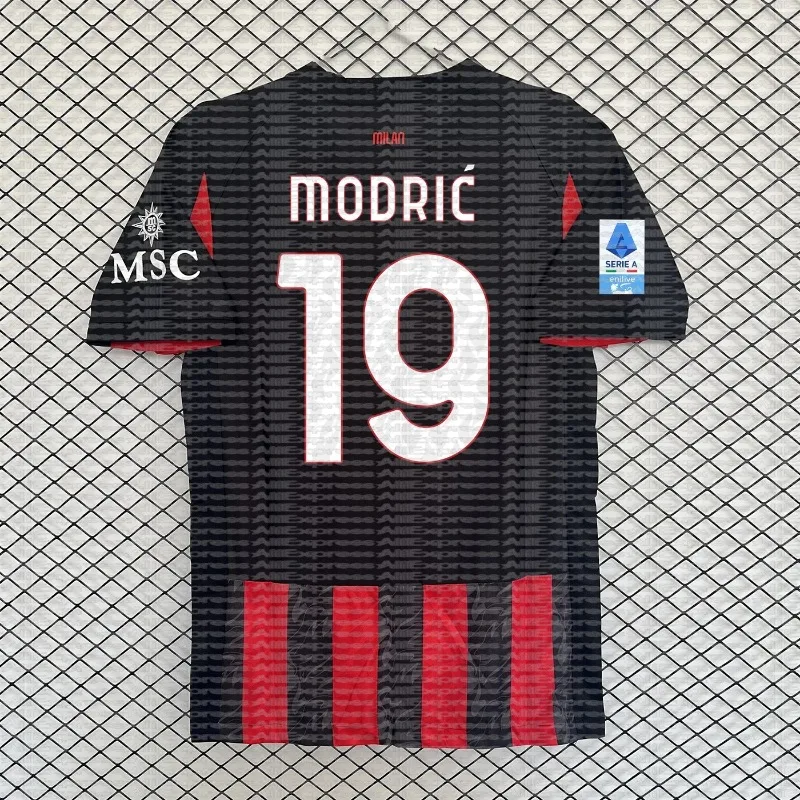 

2025 Best-selling New 3D Printed AC Milan Soccer Jersey for Men and Women, Quick-drying Shirt Breathable MOTO Trendy T-shirt