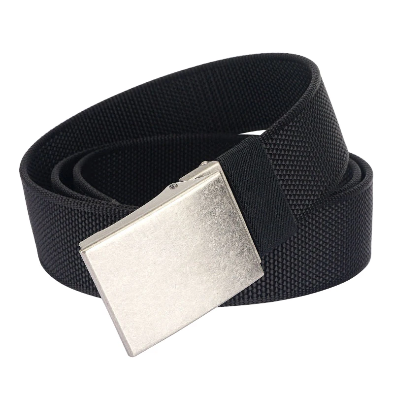 

Ретро-ремень унисекс с автоматической пряжкой из сплава, утолщенный и прочный, из тканого холста, для молодежи, для джинсов, повседневный