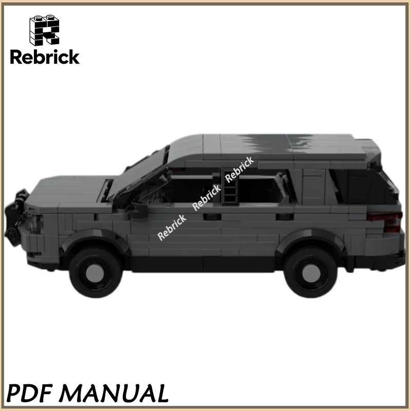 

MOC Police Patrol SUV Building Bricks Law Enforcement Interceptor Vehicle Model Assembly Parts Toy