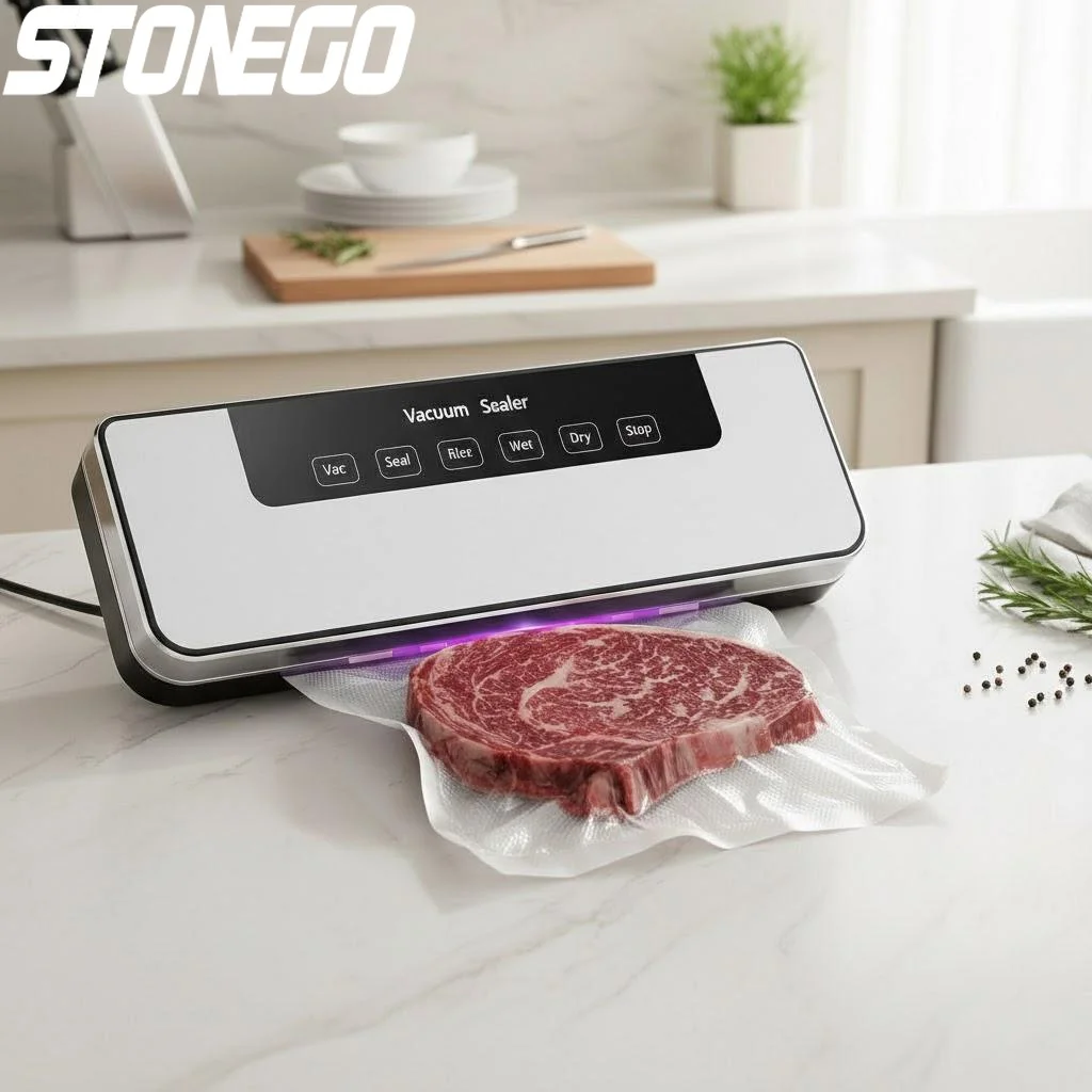 

Universal Automatic Vacuum Sealer Machine 65kPa Suction Power for Dry Wet Food Preservation
