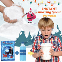 2/4/8bag Fake Snowflakes Snow Instant Addition For Filler Absorbant DIY Polymer Christmas Decor Artificial Fluffy Snow For Kids