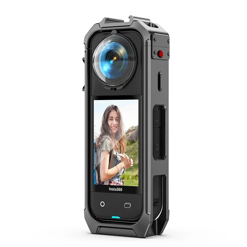 AFaith ل Insta360 X5 الإفراج السريع قفص أرنب سبائك الألومنيوم خفيفة للغاية إطار حماية الكاميرا Insta 360X5 الملحقات