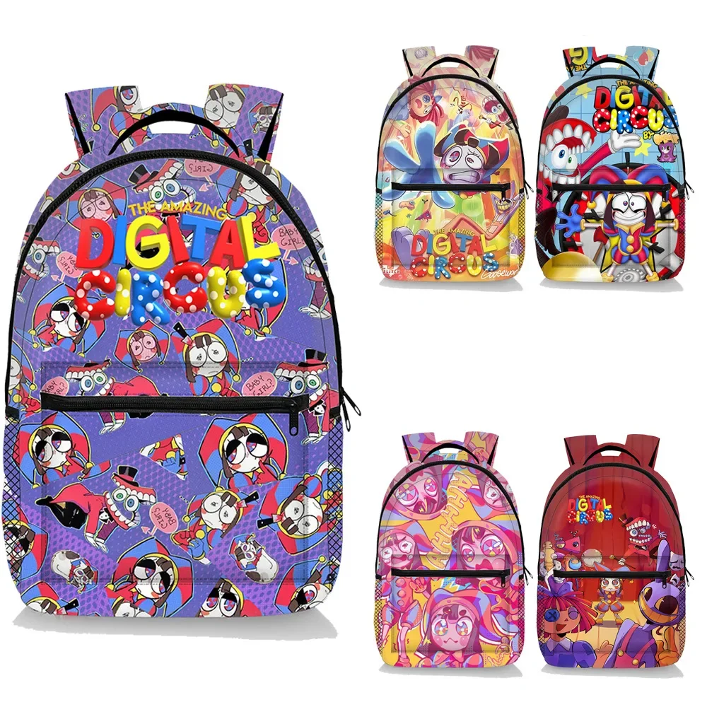 

THE AMAZING DIGITAL CIRCUS Amazing Circus School Bag Polyester Full Student Backpack Outdoor Bag Beautiful Fashion Accessorie