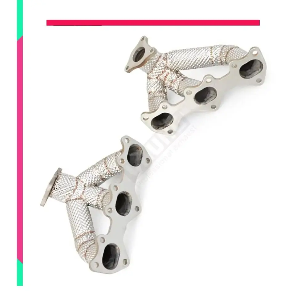 

For Porsche 992.2 Turbo/S Carrera/S 3.0T 3.6T 3.7T 2024-2026 stainless steel exhaust manifold with insulated exhaust collector