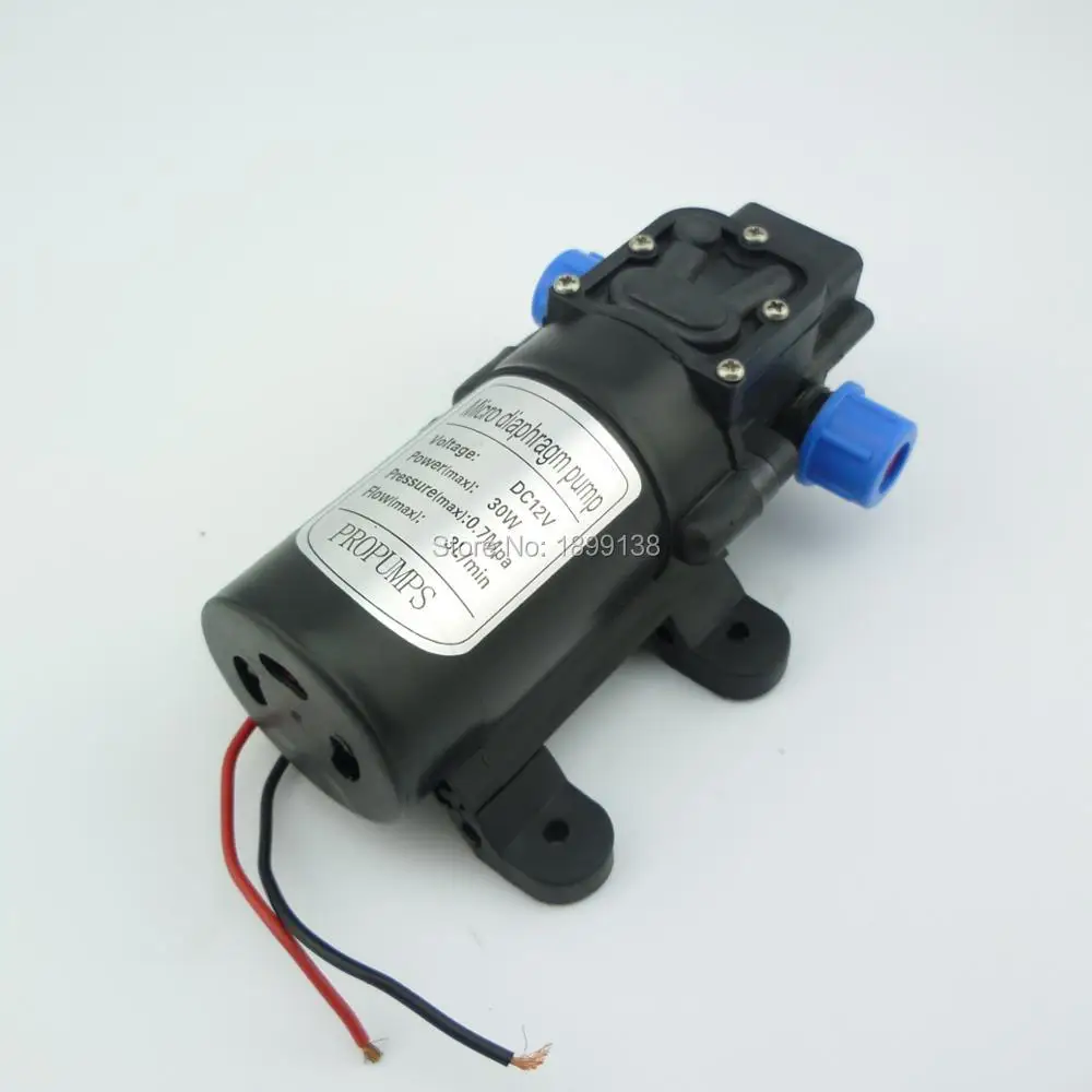 return valve type portable self priming 30W 3L/min diaphragm high pressure micro spray pump water 12v dc motor