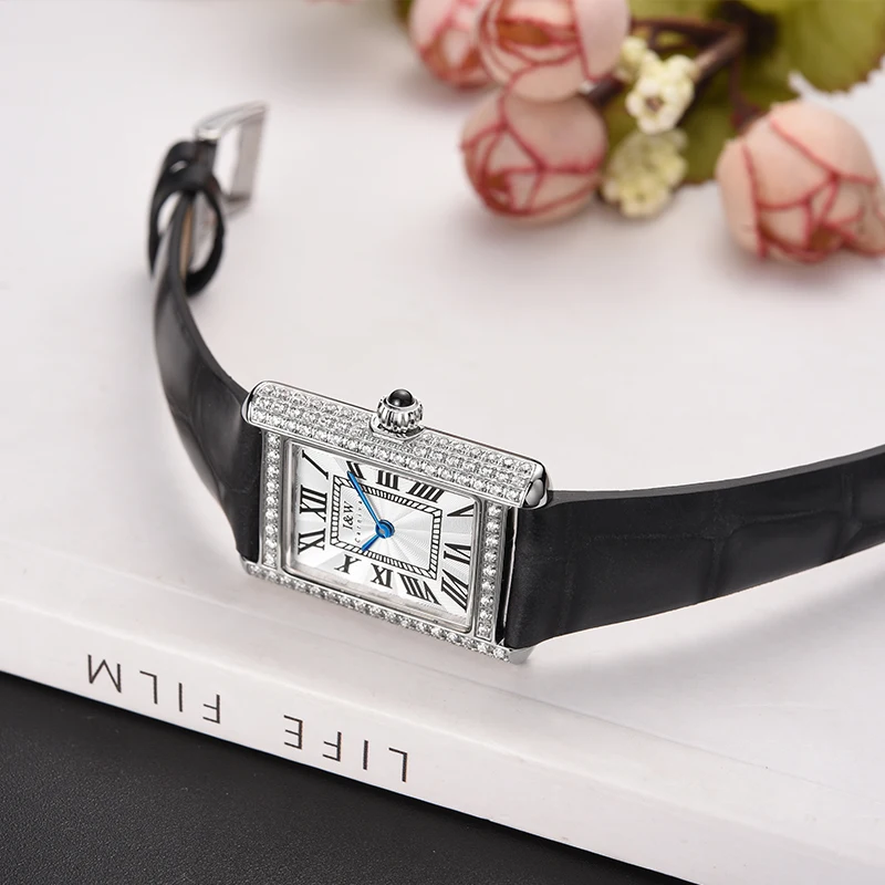 Reloj Mujer Luxury Brand CARNIVAL New Ultra-thin Square Watch Women Waterproof Genuine Leather Strap Retro Ladies Quartz Watches