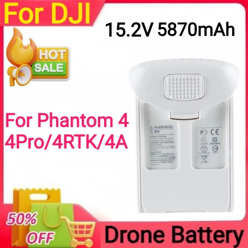 

New 15.2V 5870mAh for DJI Genie 4 Drone Battery Phantom 4Pro/4RTK/4A Flight Battery 30-minute