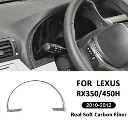 Carbon Fiber Car Accessories Instrument Panel Frame Trim Strip Interior Decoration Sticker For LEXUS RX350 RX450H 2010-2012