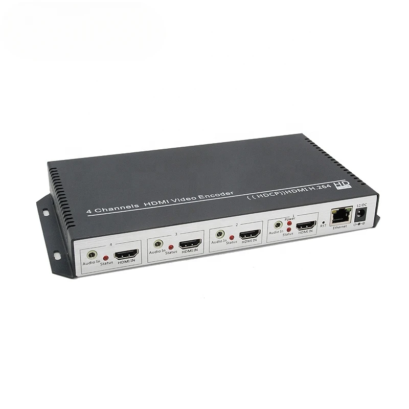 H.264 4K@30Hz 4 channel HDMI IPTV Encoder Support RTSP RTMP 4K HD Encoder