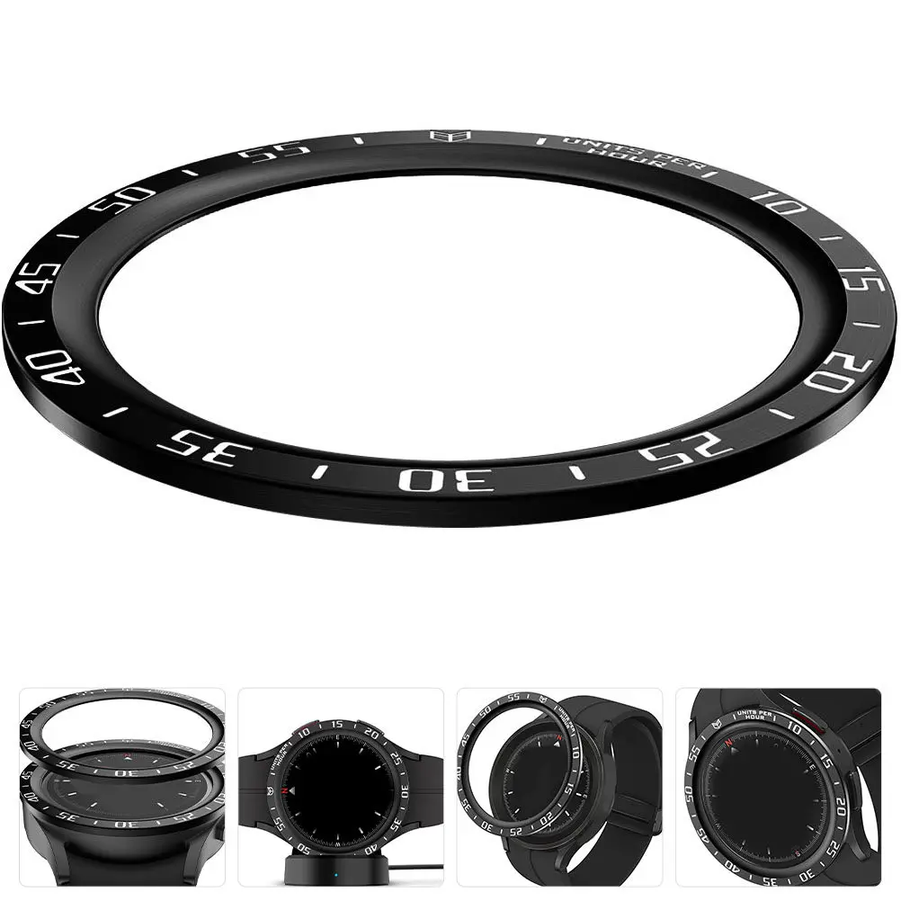 Stainless Steel Smartwatch Insert Scratch Proof Metal Replacement For Watch5 Pro Lightweight Durable Edges Ring Anti