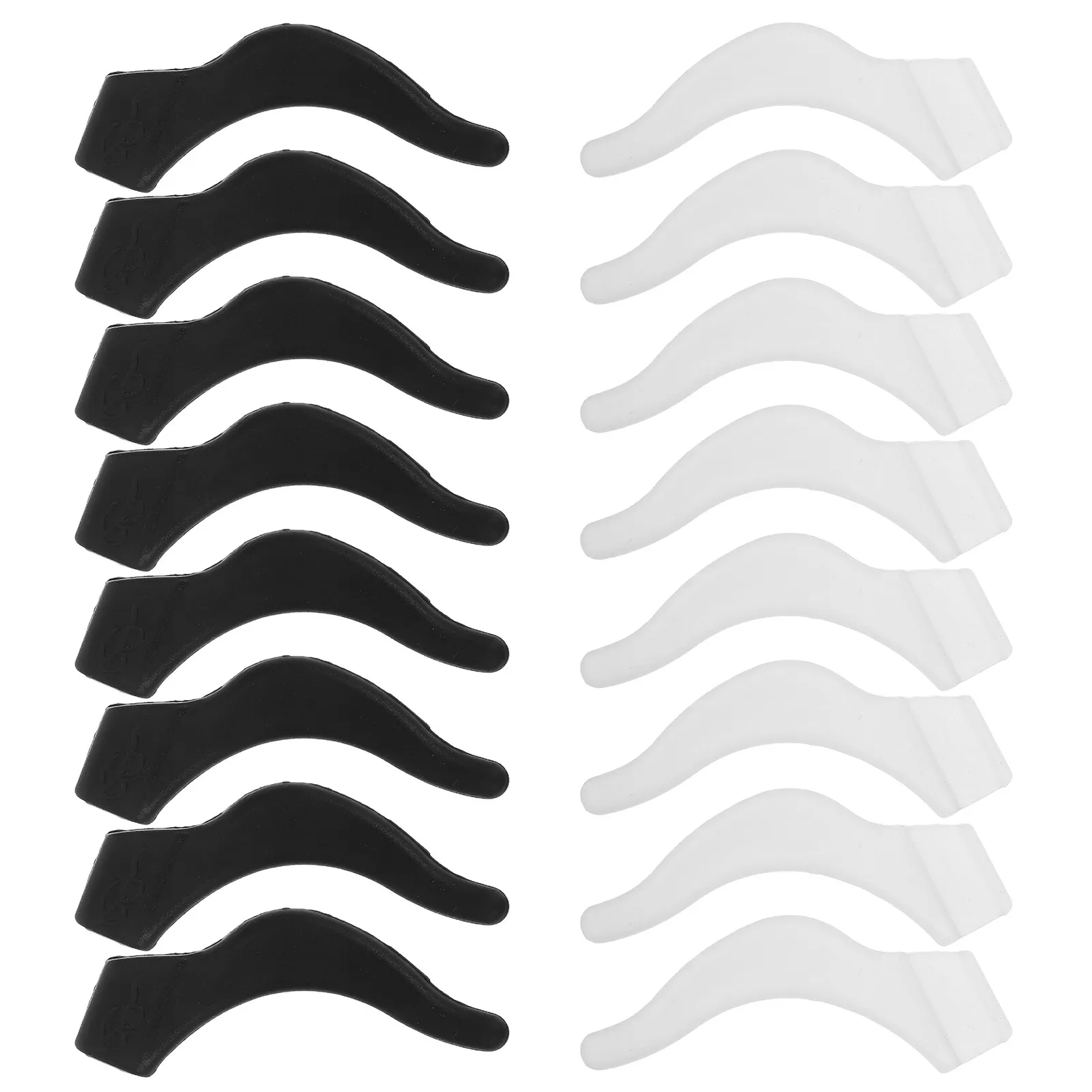 

24 пары силиконовых накладок на дужки очков: мягкие, противоскользящие, для комфортной и надежной фиксации при занятиях спортом и работе