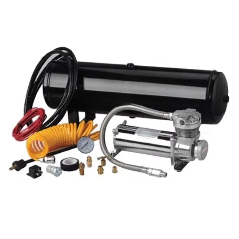 

Reconstruction Kit Air Suspension Compressor with Gas Tank for Truck and Air Horn Ride Compressor Off-Road 12 Volt Gas Lift 480