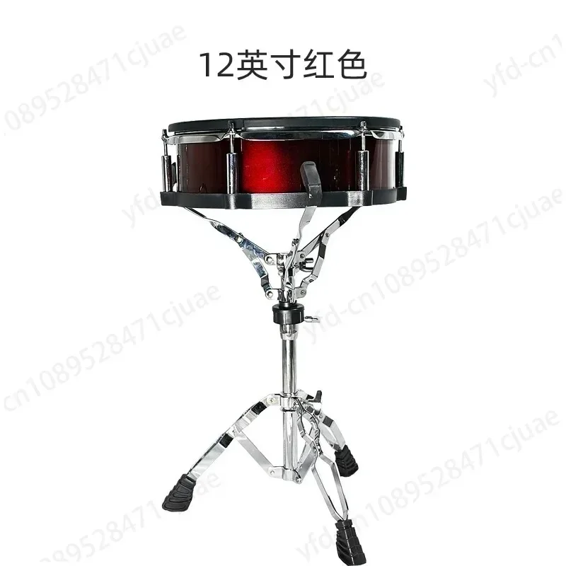 Hoge kwaliteit 12-inch onafhankelijke snaredrumtrigger elektronische drum mesh houten holte snaredrum met beugel