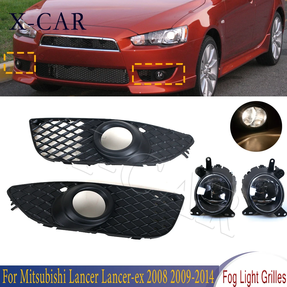 

Передний бампер, противотуманная фара, решетка, рамка для Mitsubishi Lancer Lancer-ex 2008 2009 2010 2011 2012 2013 2014