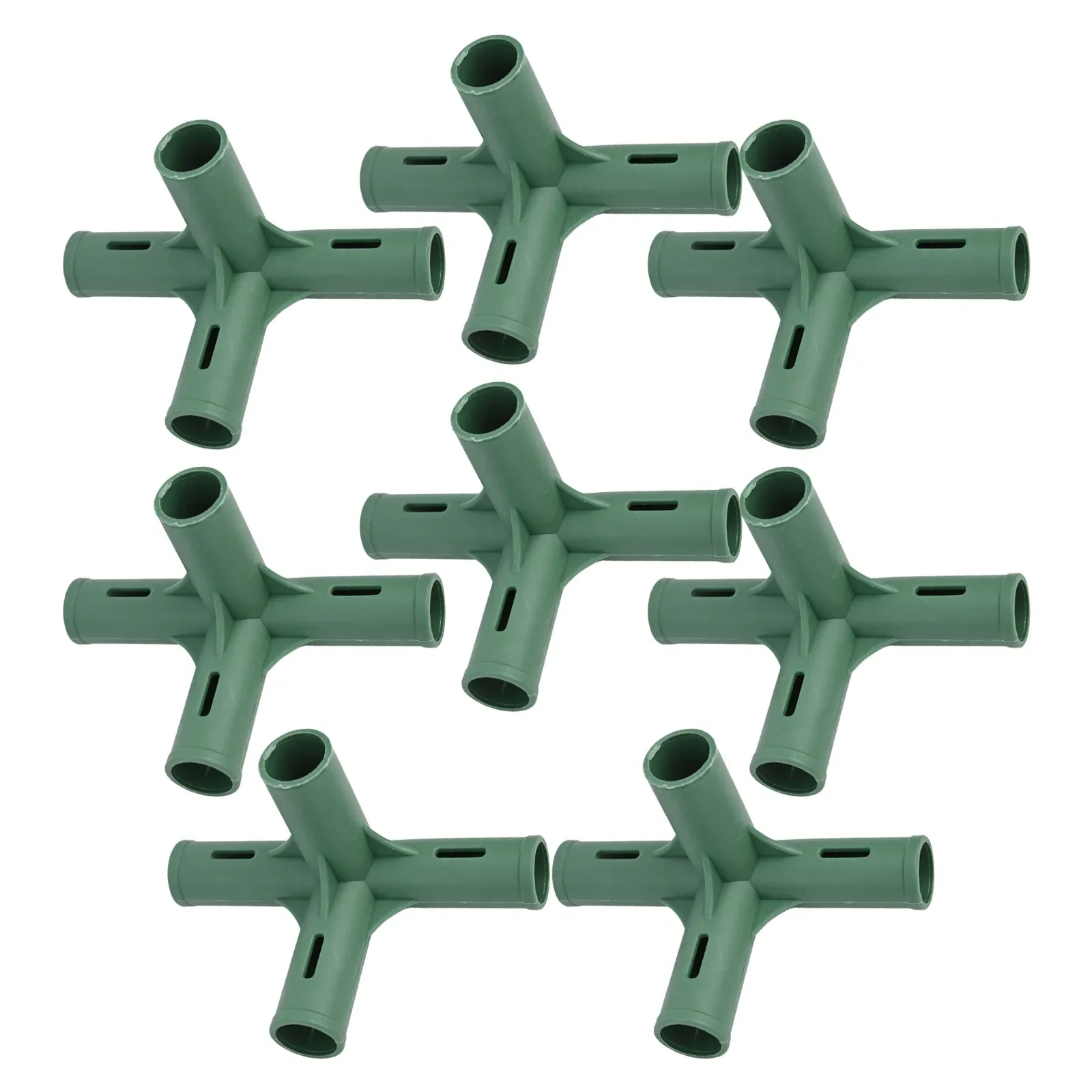 8pcs 19MM Plastic Fitting 4 Types Stable Support Heavy Duty Greenhouse Frame Building Connector Greenhouse Connector