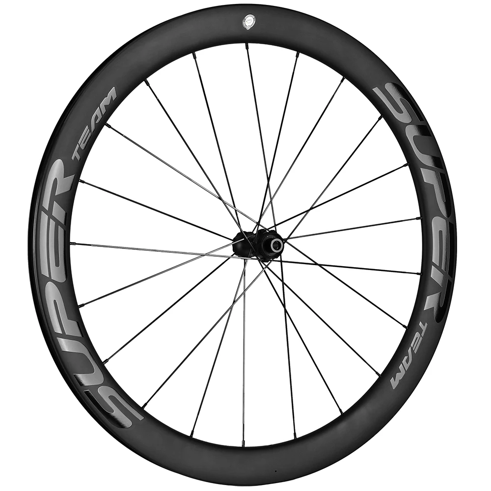 SUPERTEAM Tubeless/Clincher Disc Brake Carbon Wheelset UCI Quality Carbon Rim 700C Road Bike Wheels HG/XDR