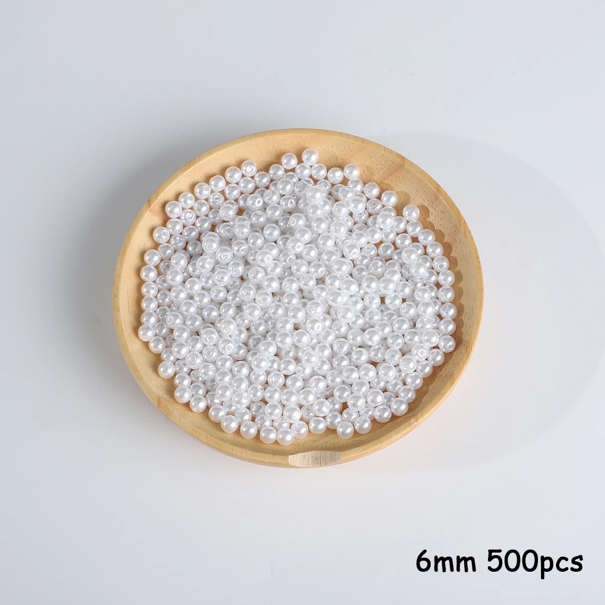 3-20mm 10-1000 stuks recht gat ABS imitatie parel beige witte armband met ronde kralen voor DIY ambachtelijke sieraden maken producten