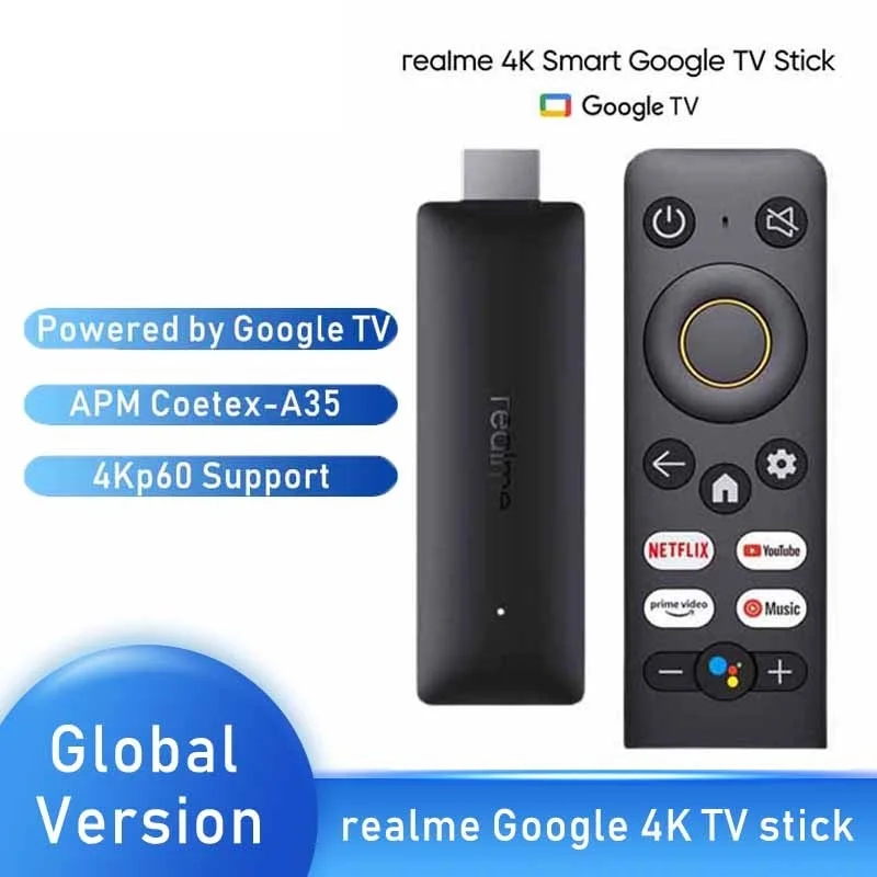 2025 4K TV Stick Smart Google Global Version 2GB 8GB HDMI 2.1 Quad-Core CPU Dual-Core GPU HDR 10+ 4Kp60 Bluetooth 5.0