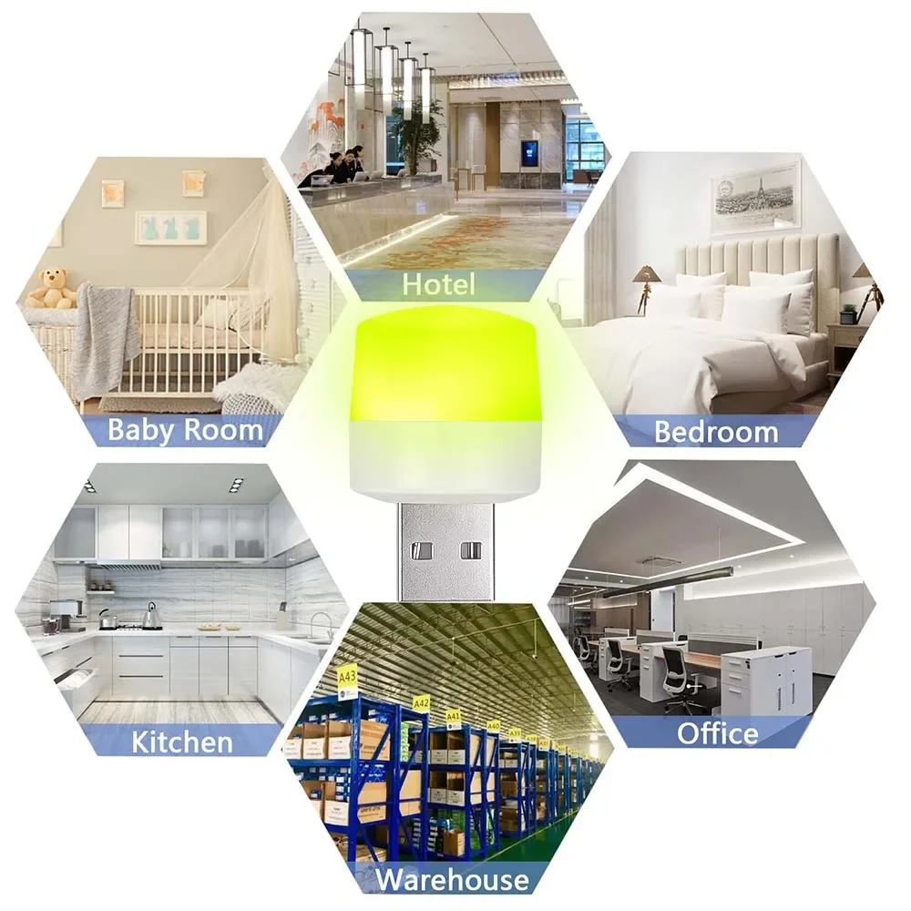 5/1PCS LED Mosquito Killer Light Non-radiation Insect Killer Night Light Zapper USB Plug Socket Electric Mosquito Killer Lights