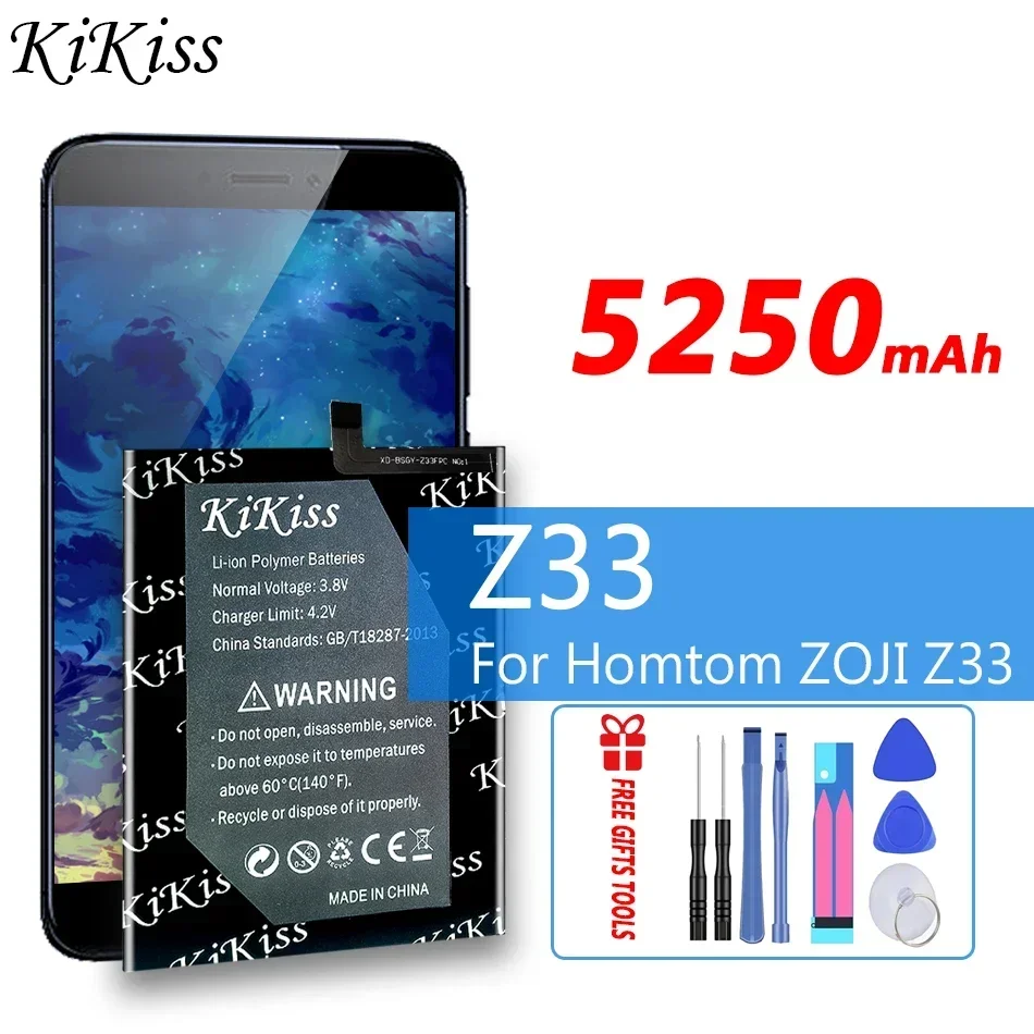 

5250mAh KiKiss перезаряжаемая батарея для HOMTOM zoji Z33