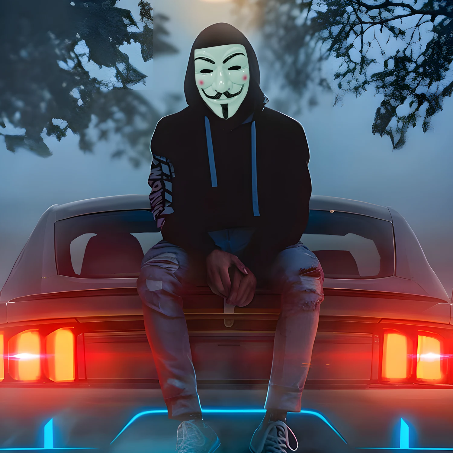 Topeng V Masker Anonymous Guy Fawkes Topeng Halloween Topeng Hacker Gaya Horor Hadiah Natal