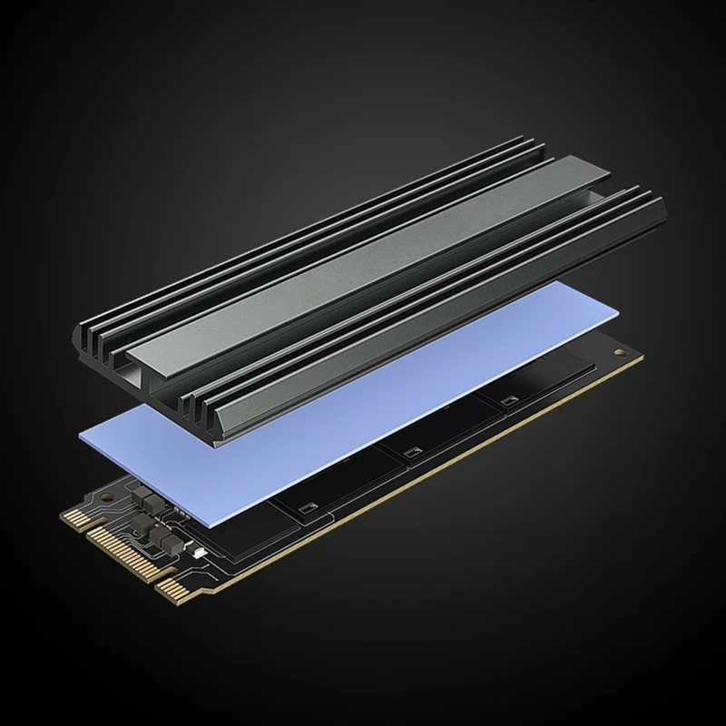 M.2 NVMe SSD Heatsink M2 2280 HDD Hard Disk Heat Sink Aluminum Radiator with Thermal Pad For Desktop PC Sata SSD Cooler