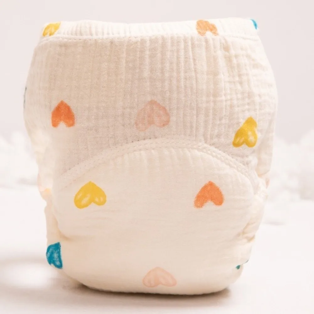 Comfortable Cotton Gauze Training Pants Breathable Waterproof Washable Diaper Washable Leakproof Underwear for Boys Girls