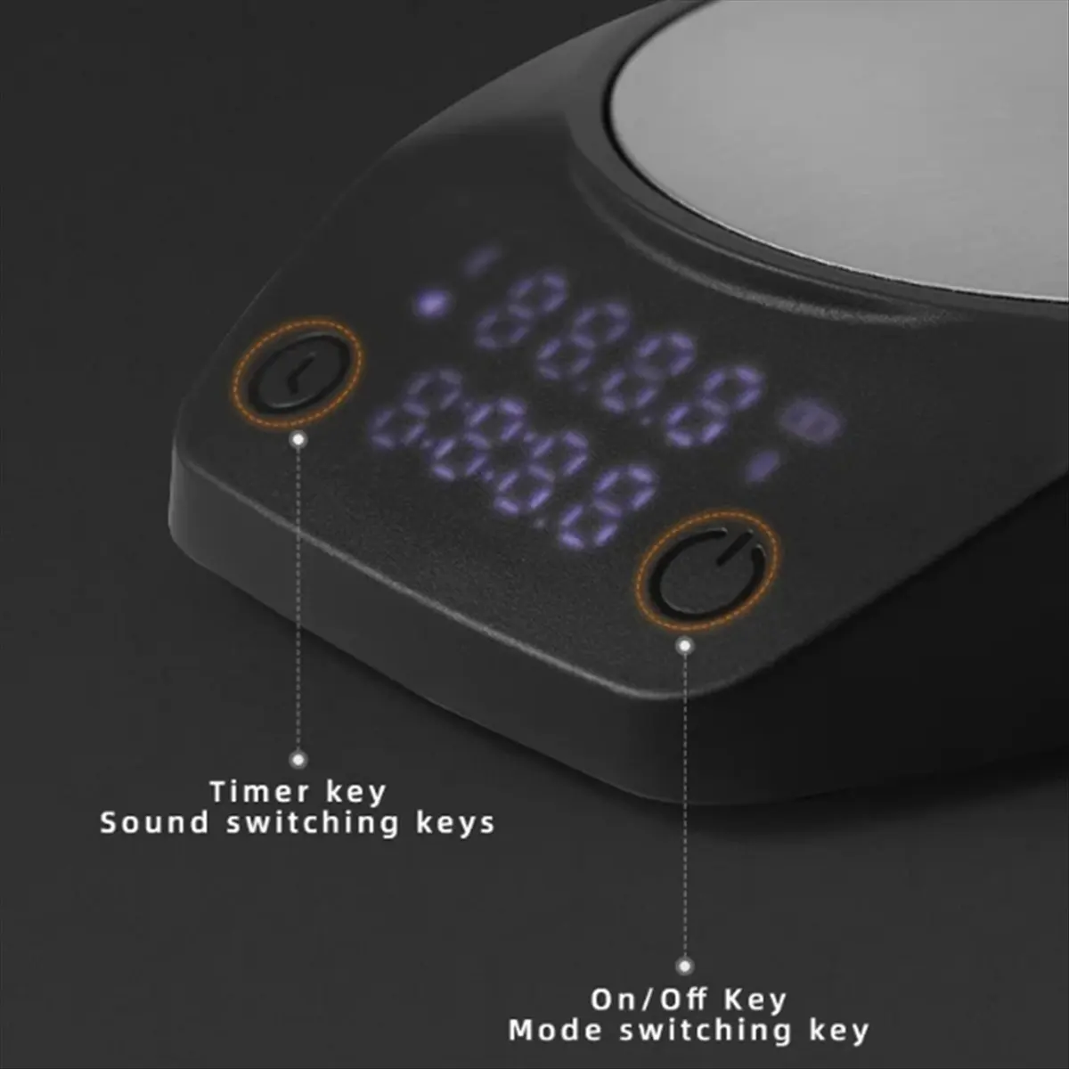A25I  Mini Electronic Scale Espresso LED Weighing 0.1g High Measures Portable Coffee Scale