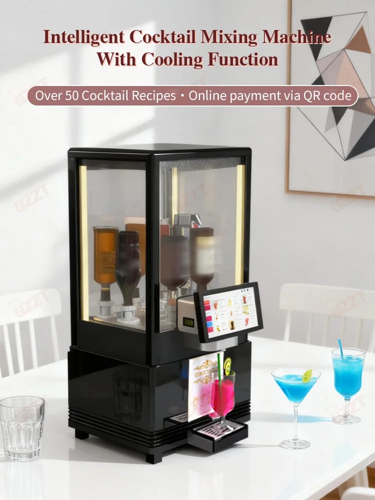 Bar Equipment Automatic Cocktails Machine Integrated Cocktail Machine for Bartender Cocktail Dispenser Freezer